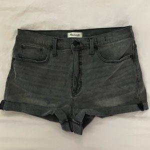 Madewell grey denim shorts